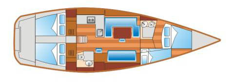 парусная яхта Comrad, план