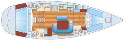 парусная яхта Mauritius, план